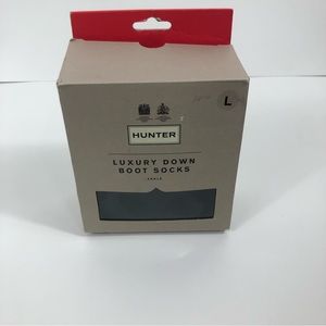 Hunter Luxury Down Boot Socks Size L